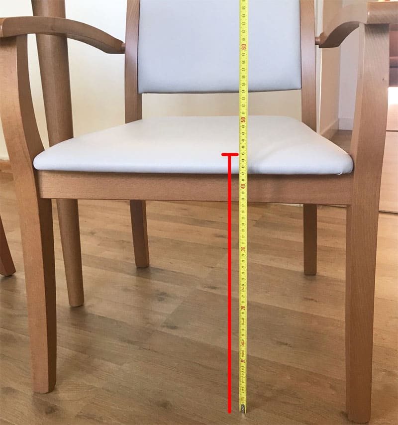 Comment bien prendre les dimensions d'une chaise ? - blog Acomodo